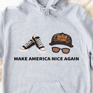 Make America Nice Again Harris Walz Shirt | Kamala Harris 2024 Shirt | Democrat Shirt Bright T1406 - KH2