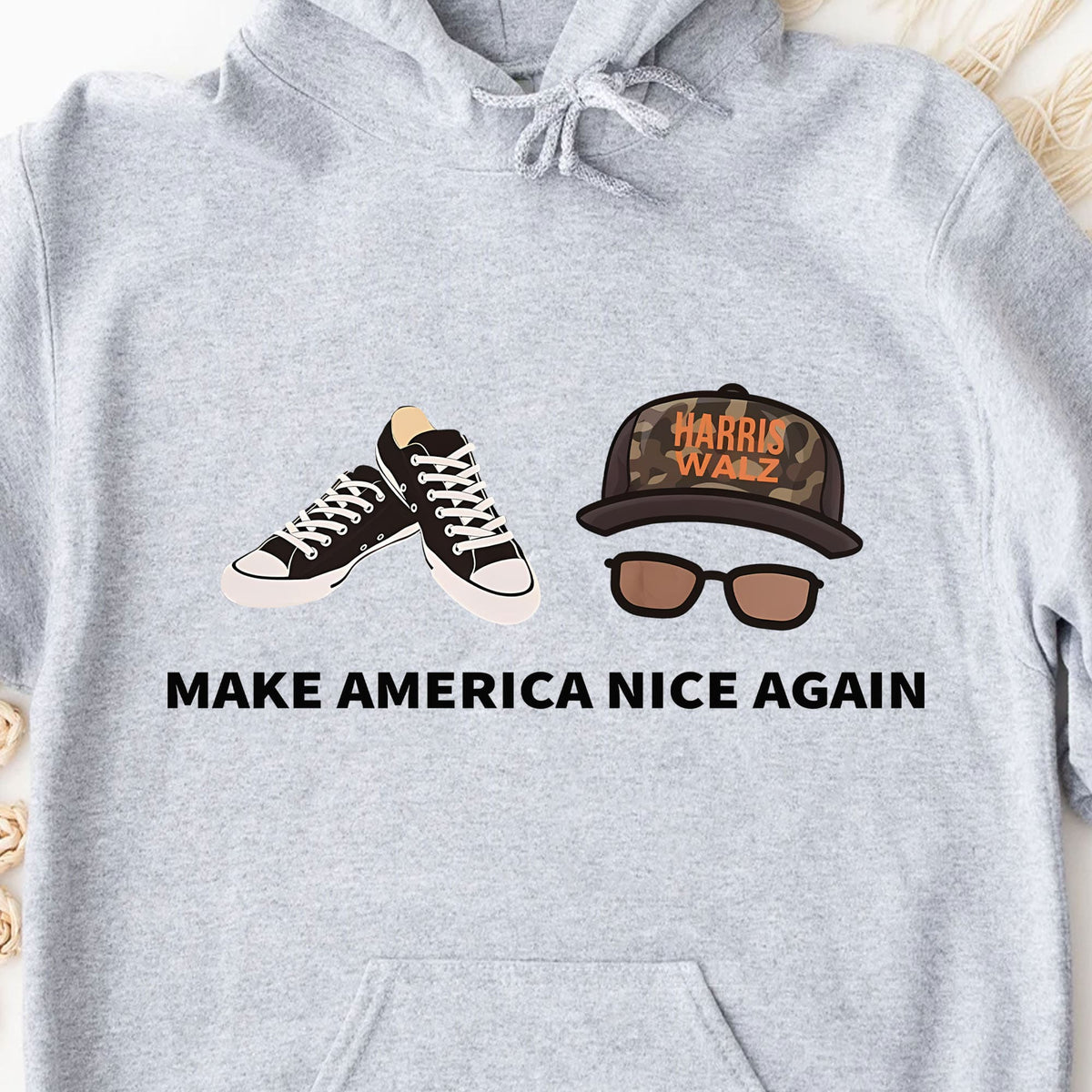 Make America Nice Again Harris Walz Shirt | Kamala Harris 2024 Shirt | Democrat Shirt Bright T1406 - KH2