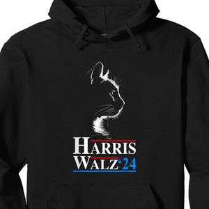 Harris Walz 2024 Cat Shirt | Cat Funny VP Vice President Election | Kamala Harris 2024 Shirt | Democrat Shirt Dark T1408 - KH2