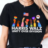 Harris Walz Unity Over Division Shirt | Kamala Harris 2024 Shirt | Democrat Shirt Dark T1409 - KH2
