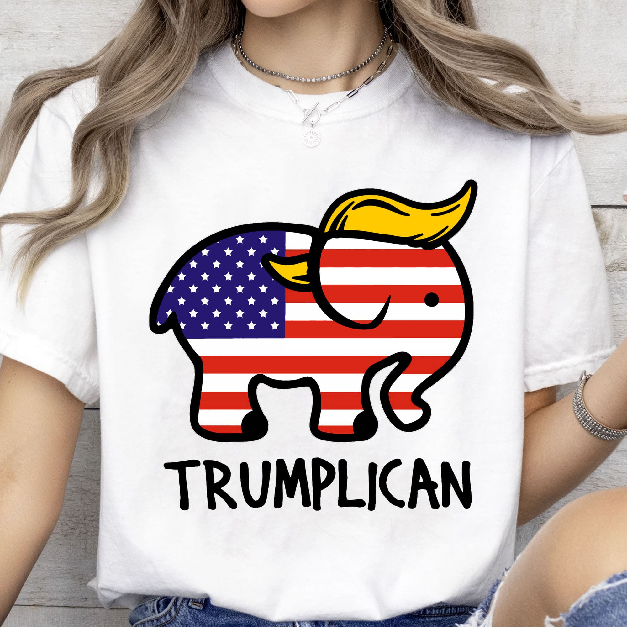 Trumplican Shirt | Trump 2024 Tee | Republican Shirt | Trump Supporters Shirt Bright T1410 - GOP