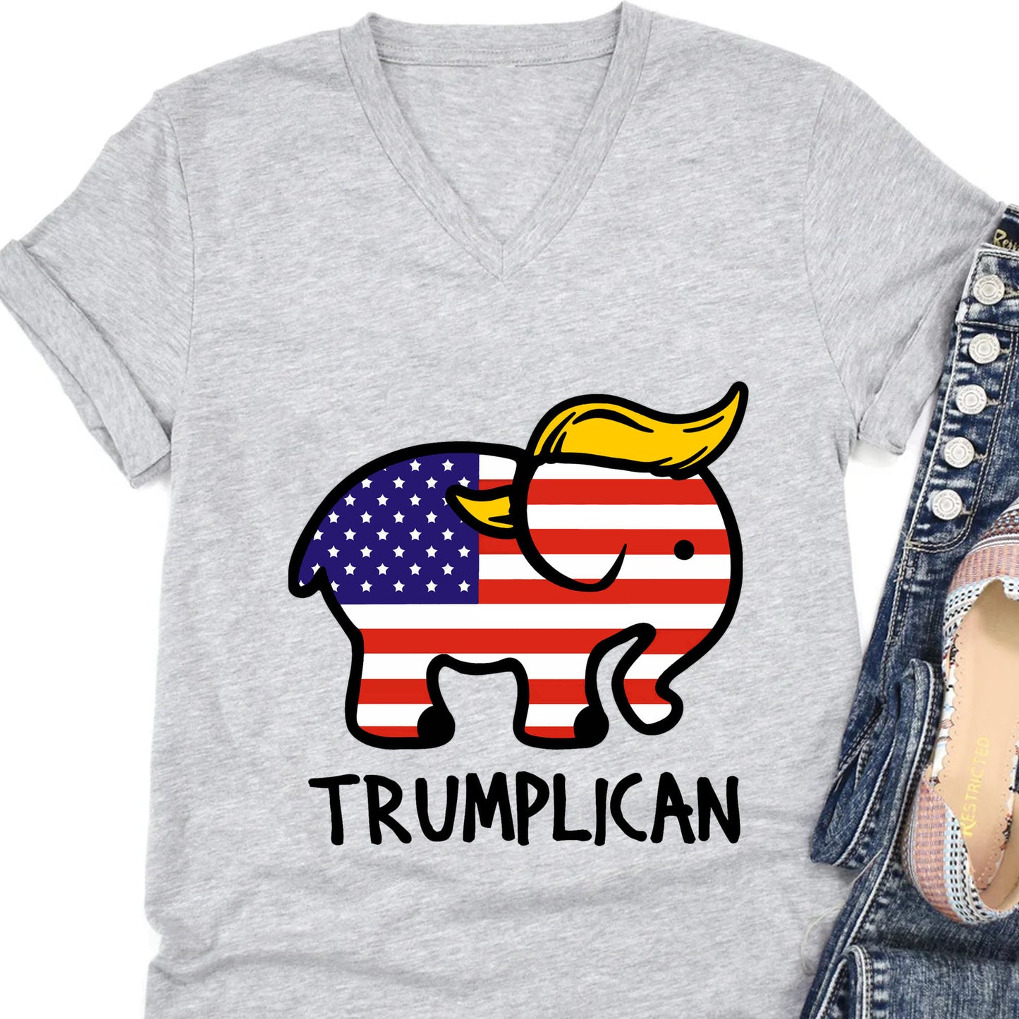 Trumplican Shirt | Trump 2024 Tee | Republican Shirt | Trump Supporters Shirt Bright T1410 - GOP