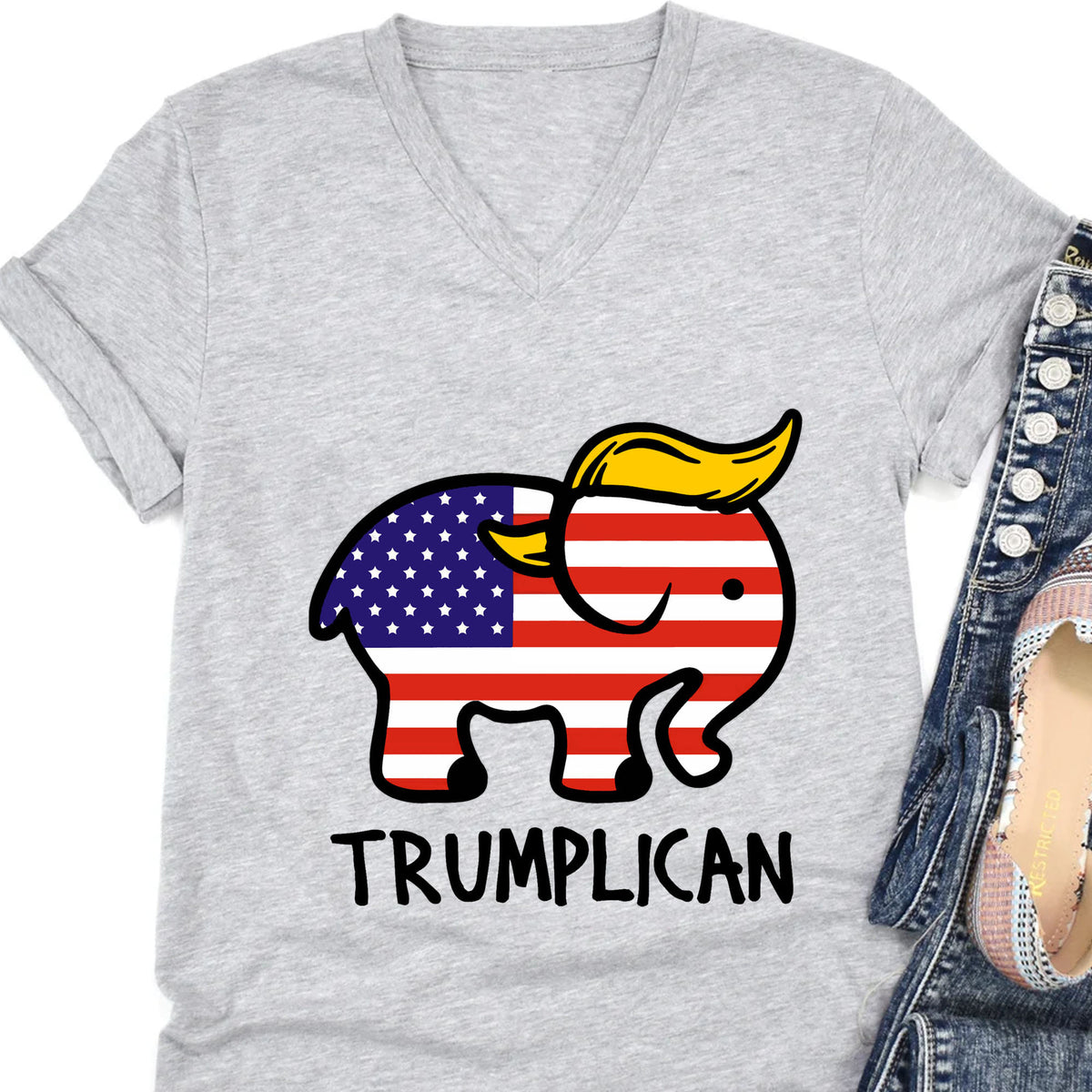 Trumplican Shirt | Trump 2024 Tee | Republican Shirt | Trump Supporters Shirt Bright T1410 - GOP