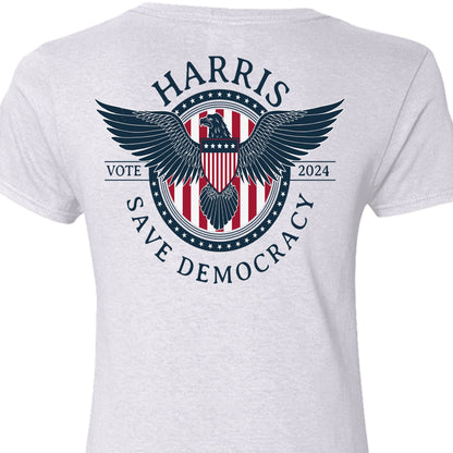 Kamala Harris Save Democracy Shirt | Kamala Harris 2024 Shirt | Democrat Backside Shirt Bright T1416 - KH2