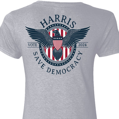 Kamala Harris Save Democracy Shirt | Kamala Harris 2024 Shirt | Democrat Backside Shirt Bright T1416 - KH2