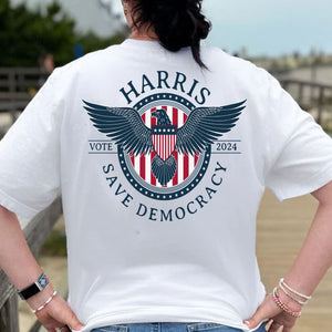 Kamala Harris Save Democracy Shirt | Kamala Harris 2024 Shirt | Democrat Backside Shirt Bright T1416 - KH2