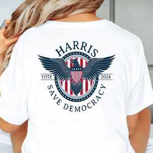 Kamala Harris Save Democracy Shirt | Kamala Harris 2024 Shirt | Democrat Backside Shirt Bright T1416 - KH2