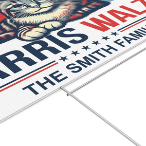 Harris Walz 2024 Cat Obviously Yard Sign | Kamala Harris 2024 Yard Sign | Democrat Yard Sign T1420