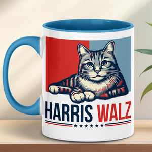 Harris Walz 2024 Cat Obviously Mug | Kamala Harris 2024 Mug | Democrat Mug C1420 - KH2