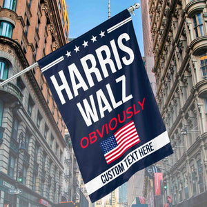 Harris Walz Obviously Flag | Kamala Harris 2024 Flag | Democrat Garden Flag House Flag T1428 - KH2