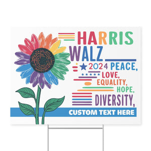 Patriotic Kamala Harris Yard Sign | Kamala Harris 2024 Yard Sign | Democrat Yard Sign T1430 - KH2