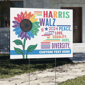 Patriotic Kamala Harris Yard Sign | Kamala Harris 2024 Yard Sign | Democrat Yard Sign T1430 - KH2