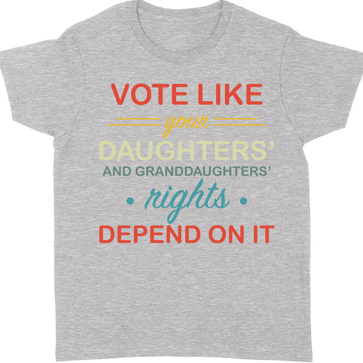 Vote Like Daughters' Rights Depend On It | Kamala Harris 2024 Shirt | Democrat Shirt Dark K1431 - KH2
