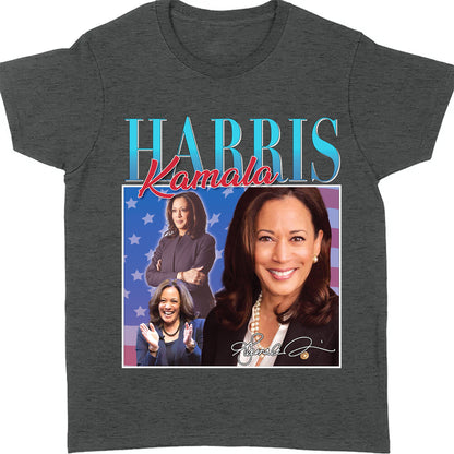 Kamala Harris Retro 90's Vintage Shirt | Kamala Harris 2024 Shirt | Democrat Shirt Dark K1433 - KH2