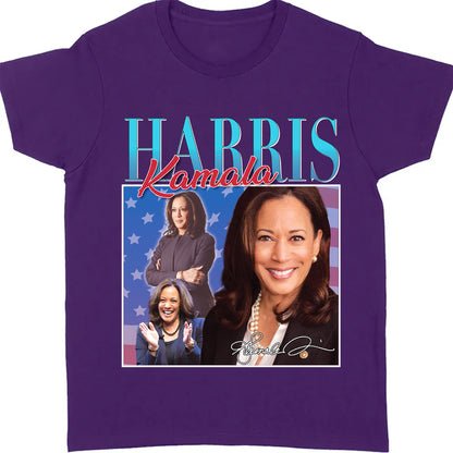 Kamala Harris Retro 90's Vintage Shirt | Kamala Harris 2024 Shirt | Democrat Shirt Dark K1433 - KH2