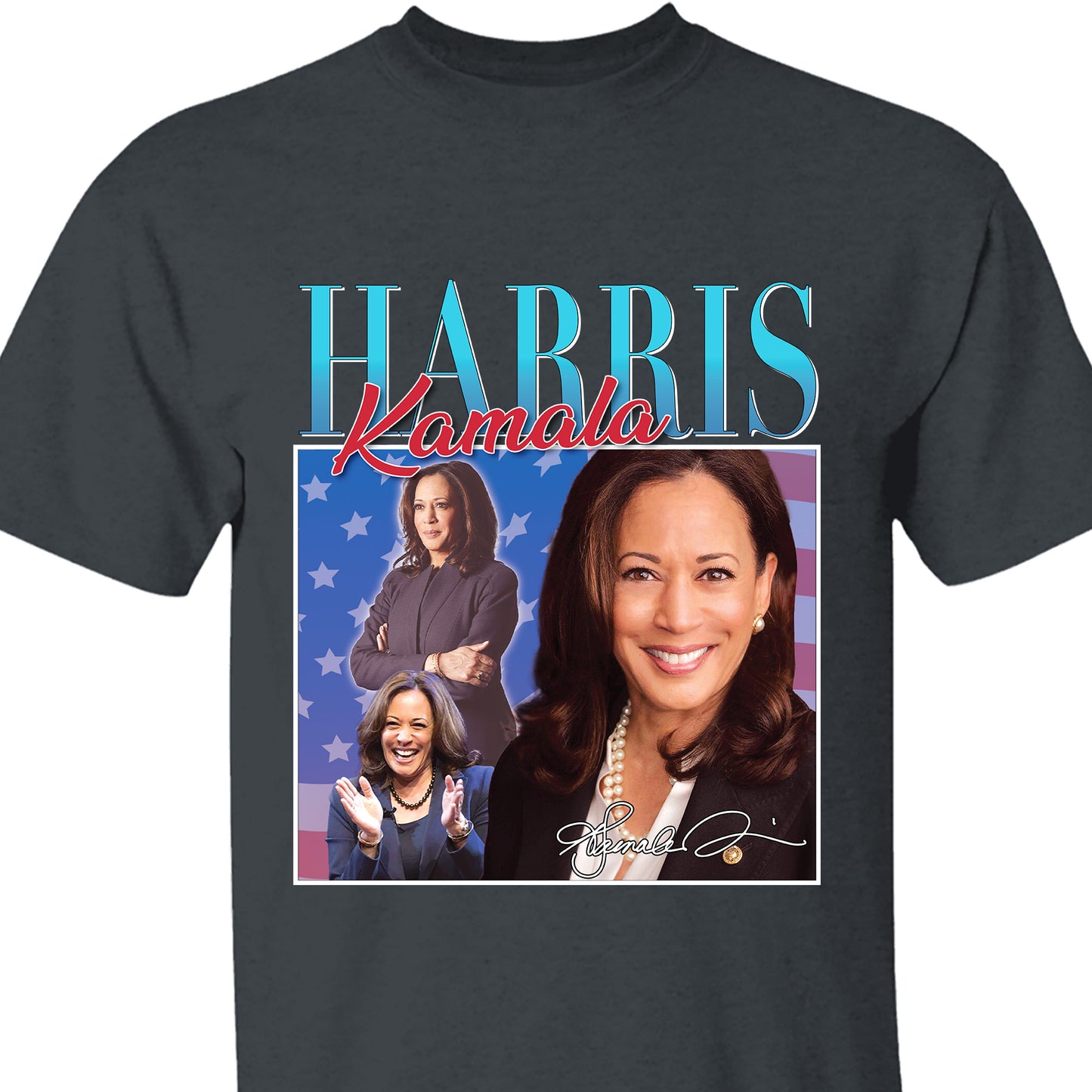 Kamala Harris Retro 90's Vintage Shirt | Kamala Harris 2024 Shirt | Democrat Shirt Dark K1433 - KH2