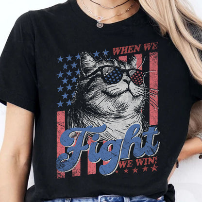 When We Fight We Win Shirt | Kamala Harris 2024 Shirt | Democrat Shirt Dark T1443 - KH2