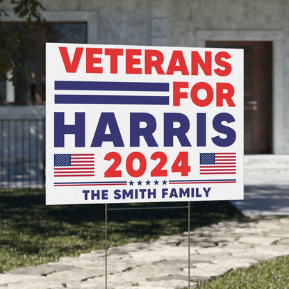 Custom Job for Harris 2024 Election, Kamala Harris 2024 Yard Sign, Democrat Yard Sign H-Stake Stand Include C1445 - KH2