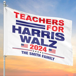 Custom Job For Harris Walz 2024 Flag | Kamala Harris 2024 Flag | Democrat Garden Flag House Flag T1446 - KH2