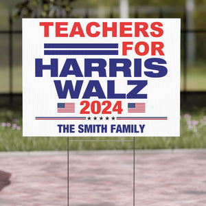 Custom Job For Harris Walz 2024 Yard Sign | Kamala Harris 2024 Yard Sign | Democrat Yard Sign T1446 - KH2