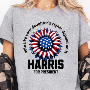 Kamala Harris Vote For Women Rights Shirt | Kamala Harris 2024 Shirt | Democrat Shirt Bright T1449 - KH2