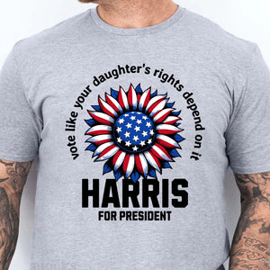 Kamala Harris Vote For Women Rights Shirt | Kamala Harris 2024 Shirt | Democrat Shirt Bright T1449 - KH2