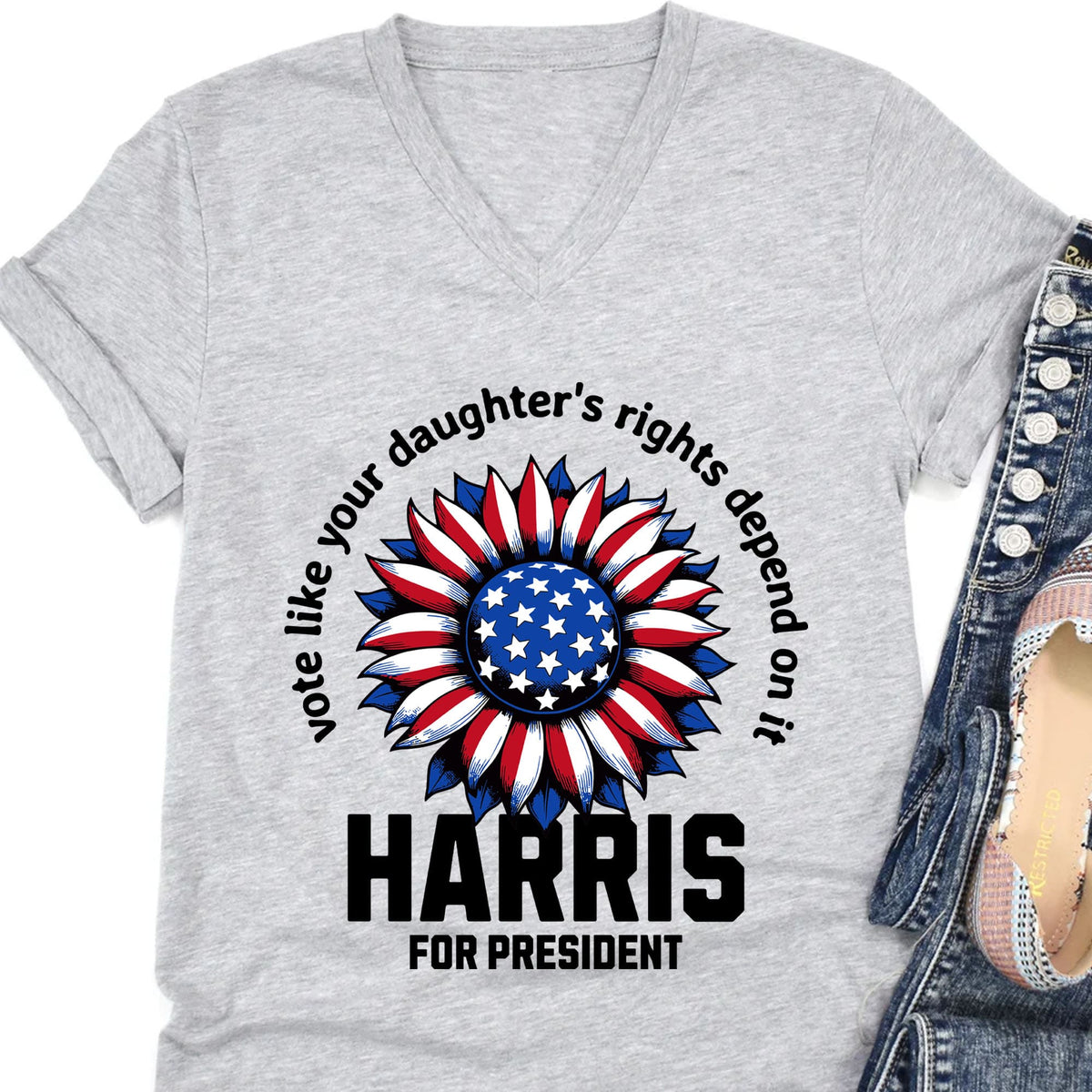 Kamala Harris Vote For Women Rights Shirt | Kamala Harris 2024 Shirt | Democrat Shirt Bright T1449 - KH2