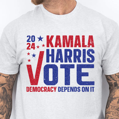 Kamala For Vote 2024 President Shirt | Kamala Harris 2024 Shirt | Democrat Shirt Bright T1454 - KH2