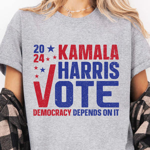 Kamala For Vote 2024 President Shirt | Kamala Harris 2024 Shirt | Democrat Shirt Bright T1454 - KH2