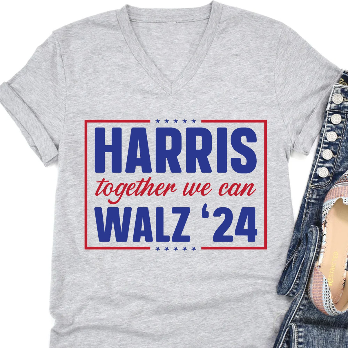 Harris Walz Together We Can 2024 Shirt | Kamala Harris 2024 Shirt | Democrat Shirt Bright T1455 - KH2