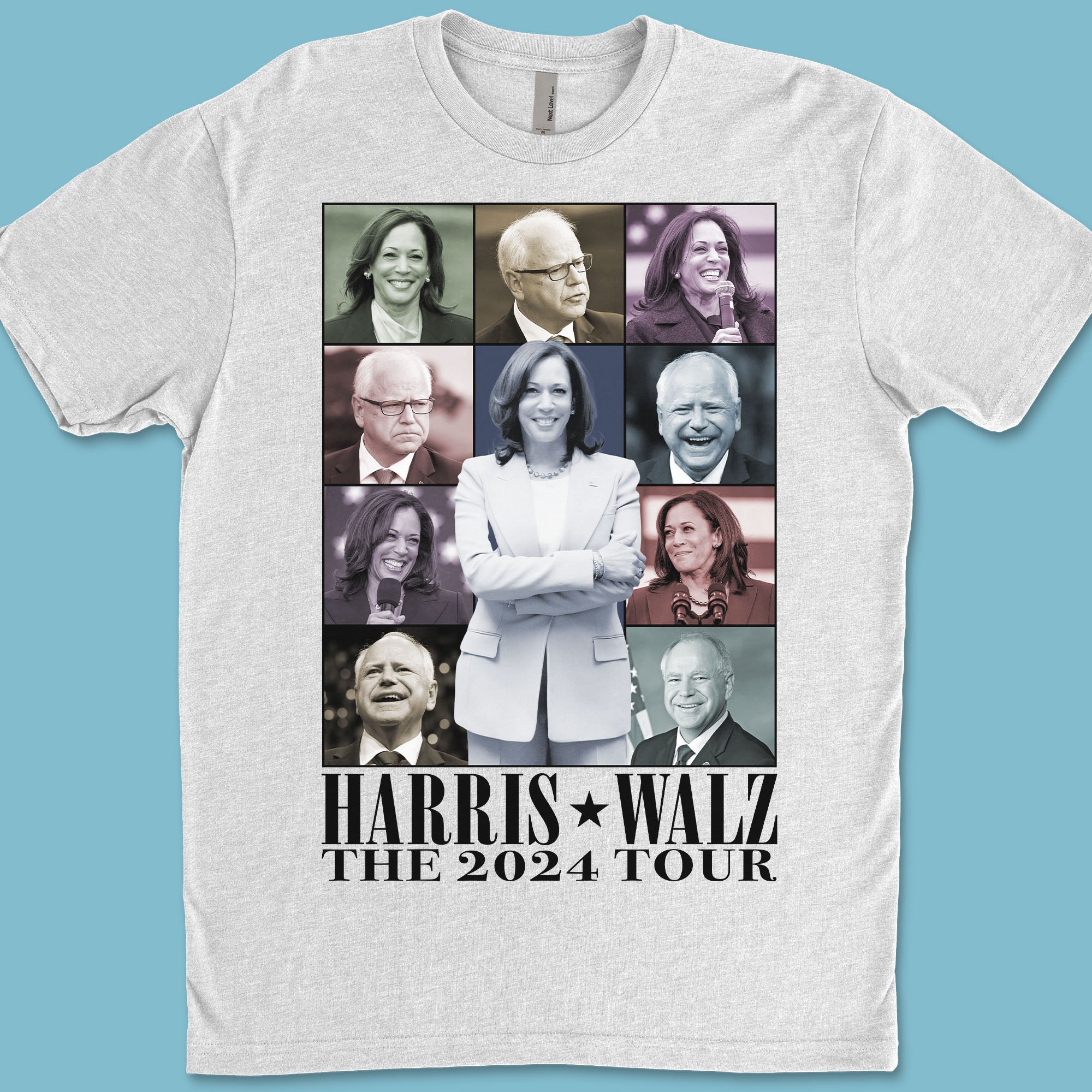 Harris Walz The Eras Tour Shirt | Kamala Harris 2024 Shirt | Tim Walz 2024 Shirt | Democrat Shirt Bright C1461 - KH2