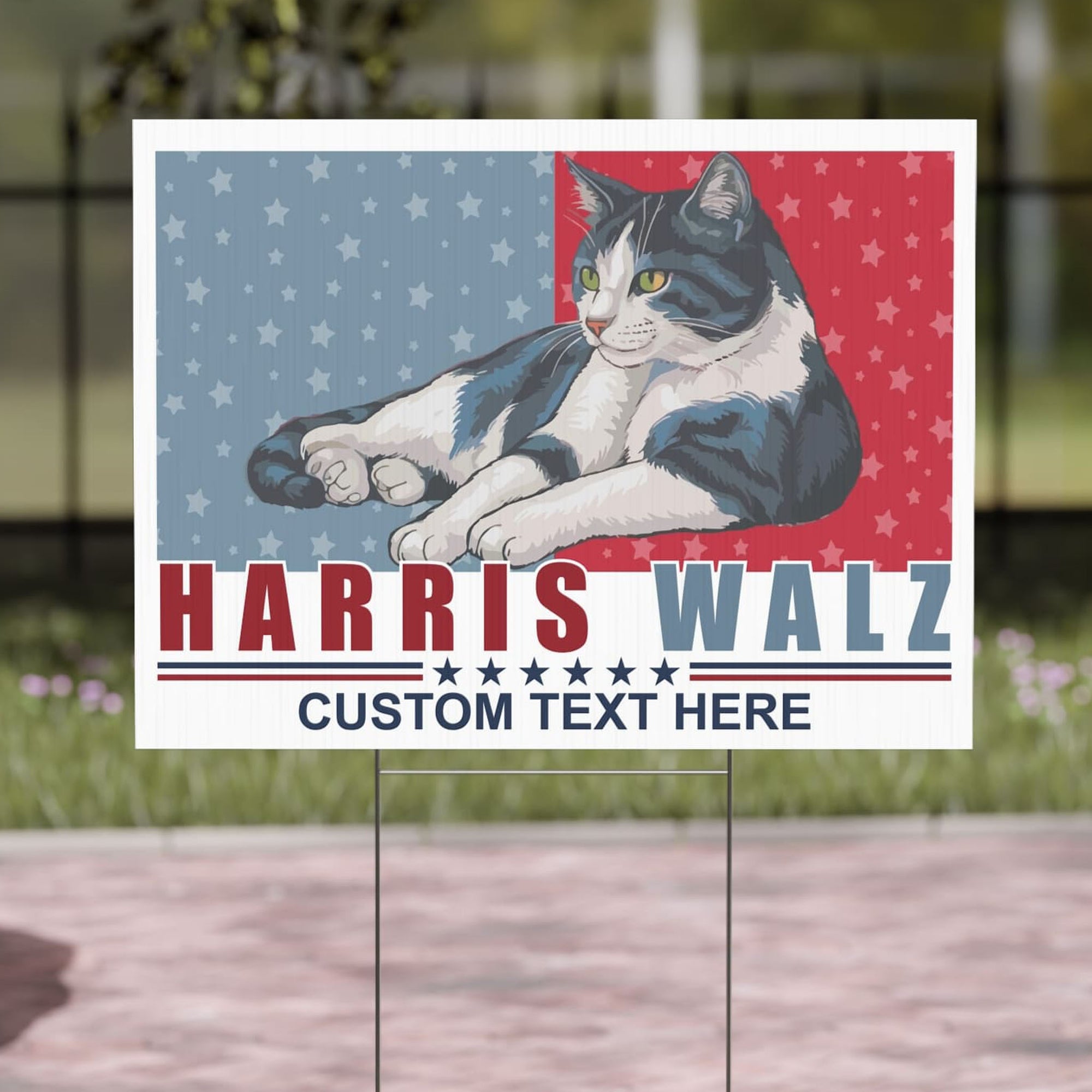 Harris Walz Yard Sign | Kamala Harris 2024 Yard Sign | Democrat Yard Sign T1473 - KH2