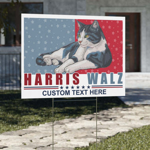 Harris Walz Yard Sign | Kamala Harris 2024 Yard Sign | Democrat Yard Sign T1473 - KH2