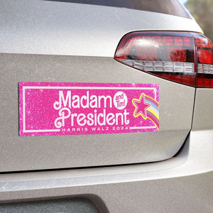 Madam President Harris Walz 2024 Decal | Kamala Harris 2024 Car Decal | Democrat Stickers T1475 - KH2