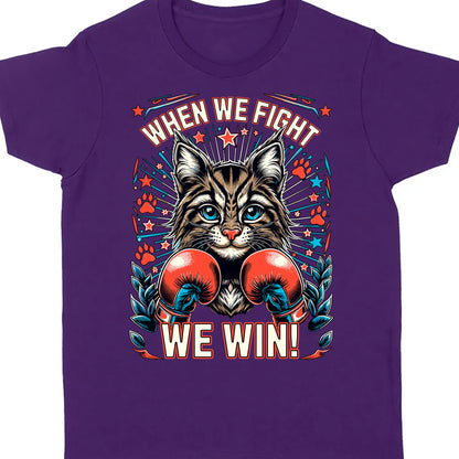 When We Fight We Win Shirt| Kamala Harris 2024 Shirt | Democrat Shirt Dark K1476 - KH2