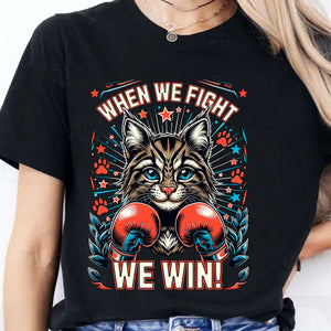 When We Fight We Win Shirt| Kamala Harris 2024 Shirt | Democrat Shirt Dark K1476 - KH2