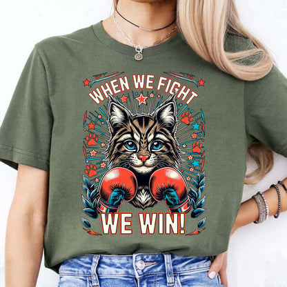 When We Fight We Win Shirt| Kamala Harris 2024 Shirt | Democrat Shirt Dark K1476 - KH2