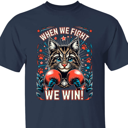 When We Fight We Win Shirt| Kamala Harris 2024 Shirt | Democrat Shirt Dark K1476 - KH2