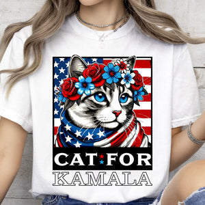 Cats For Kamala Shirt | Kamala Harris 2024 President Shirt | Democrat Shirt Bright T1478 - KH2