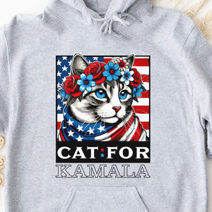 Cats For Kamala Shirt | Kamala Harris 2024 President Shirt | Democrat Shirt Bright T1478 - KH2