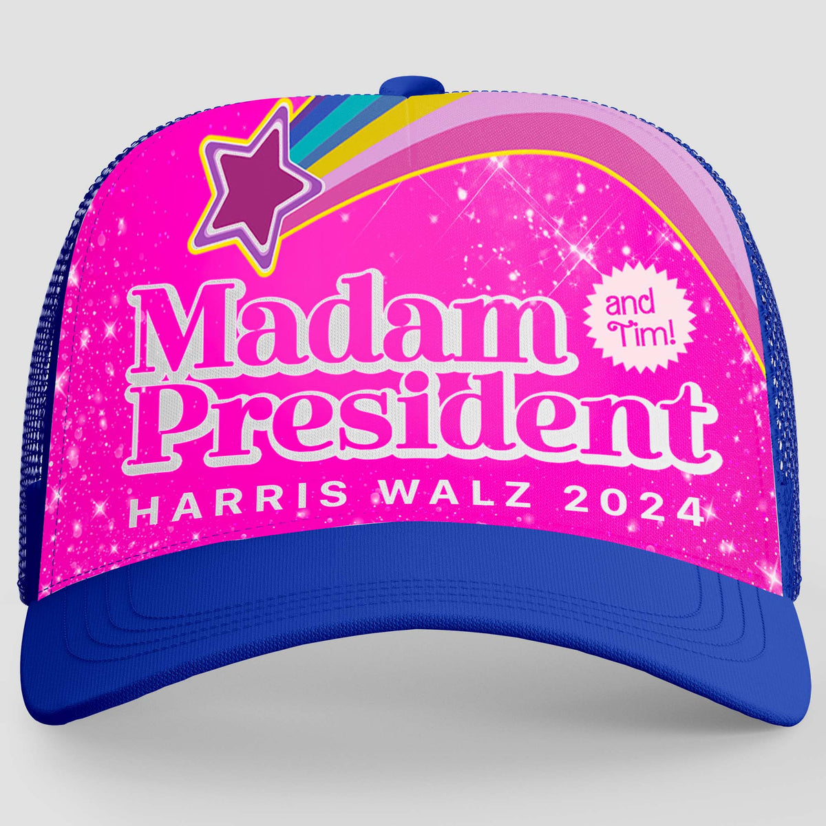 Madam President Cap | Harris Walz 2024 Cap | Kamala Harris 2024 Trucker Cap Hat K1482 - KH2