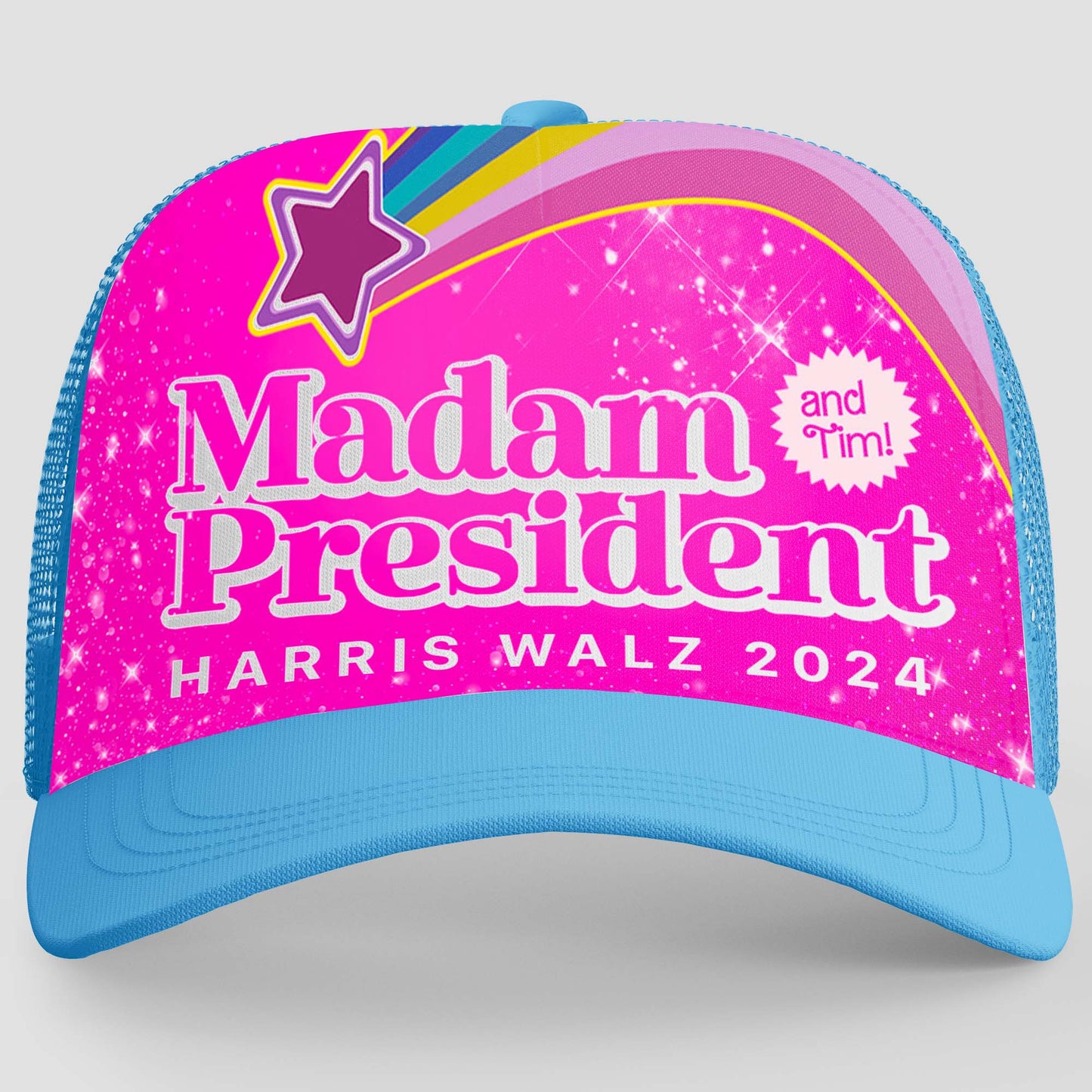 Madam President Cap | Harris Walz 2024 Cap | Kamala Harris 2024 Trucker Cap Hat K1482 - KH2