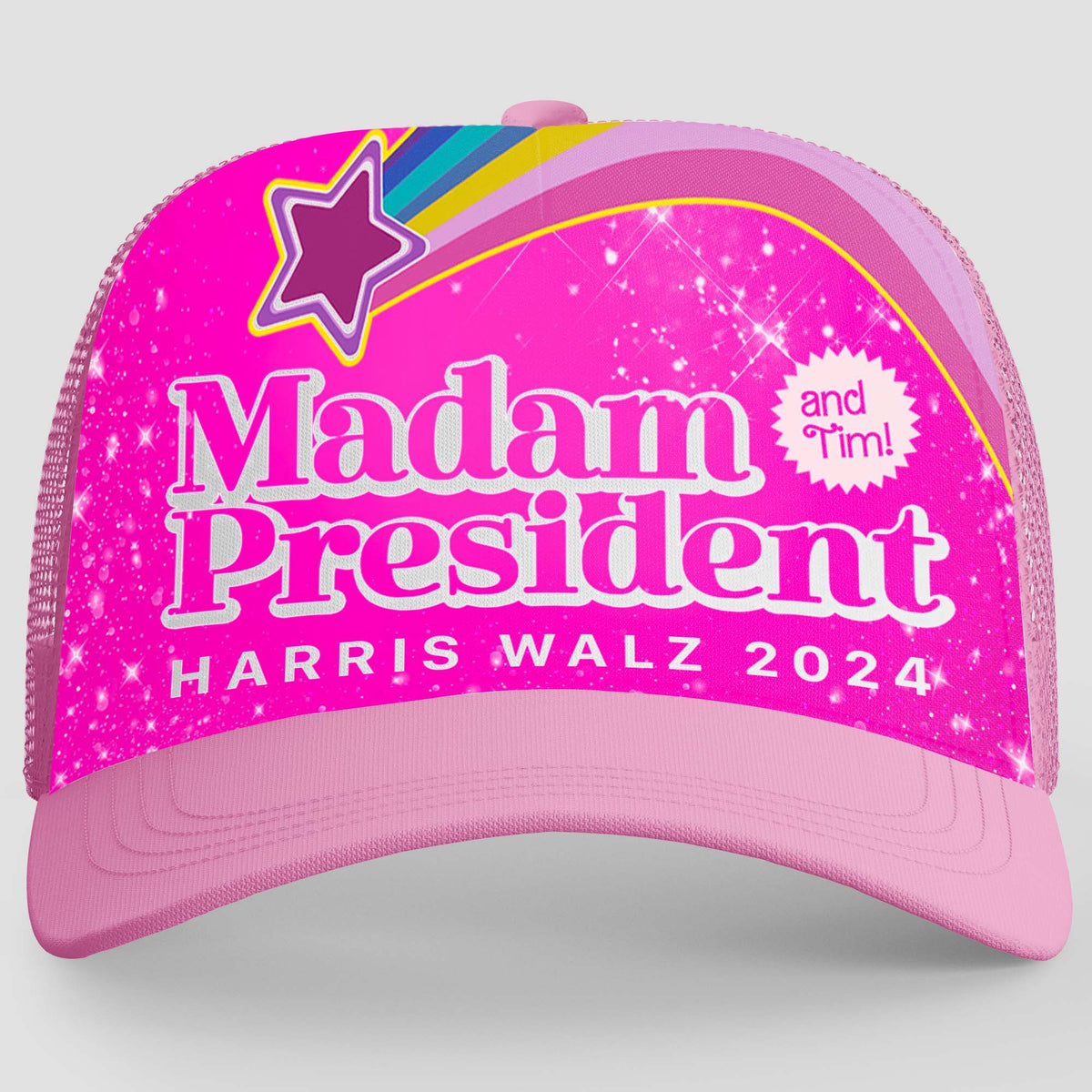 Madam President Cap | Harris Walz 2024 Cap | Kamala Harris 2024 Trucker Cap Hat K1482 - KH2