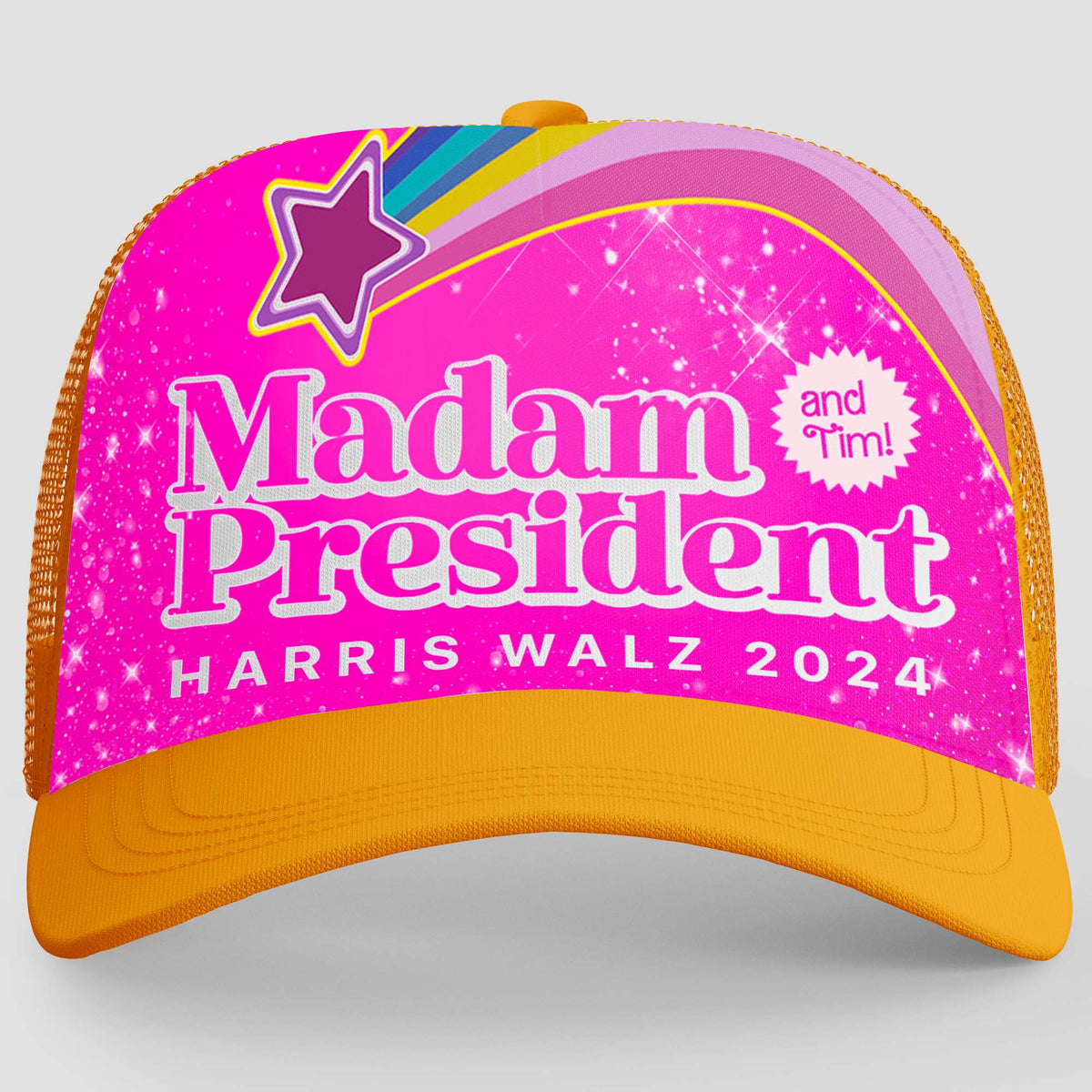 Madam President Cap | Harris Walz 2024 Cap | Kamala Harris 2024 Trucker Cap Hat K1482 - KH2