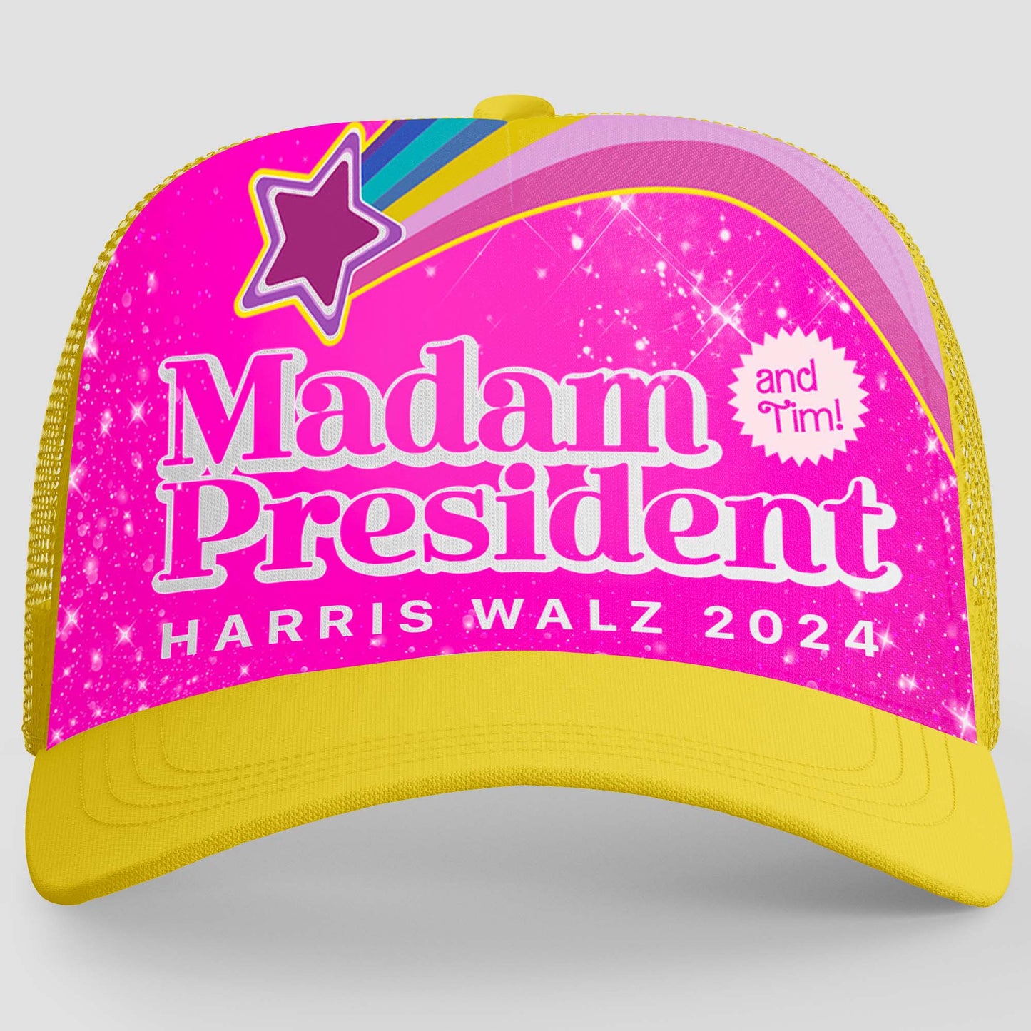 Madam President Cap | Harris Walz 2024 Cap | Kamala Harris 2024 Trucker Cap Hat K1482 - KH2