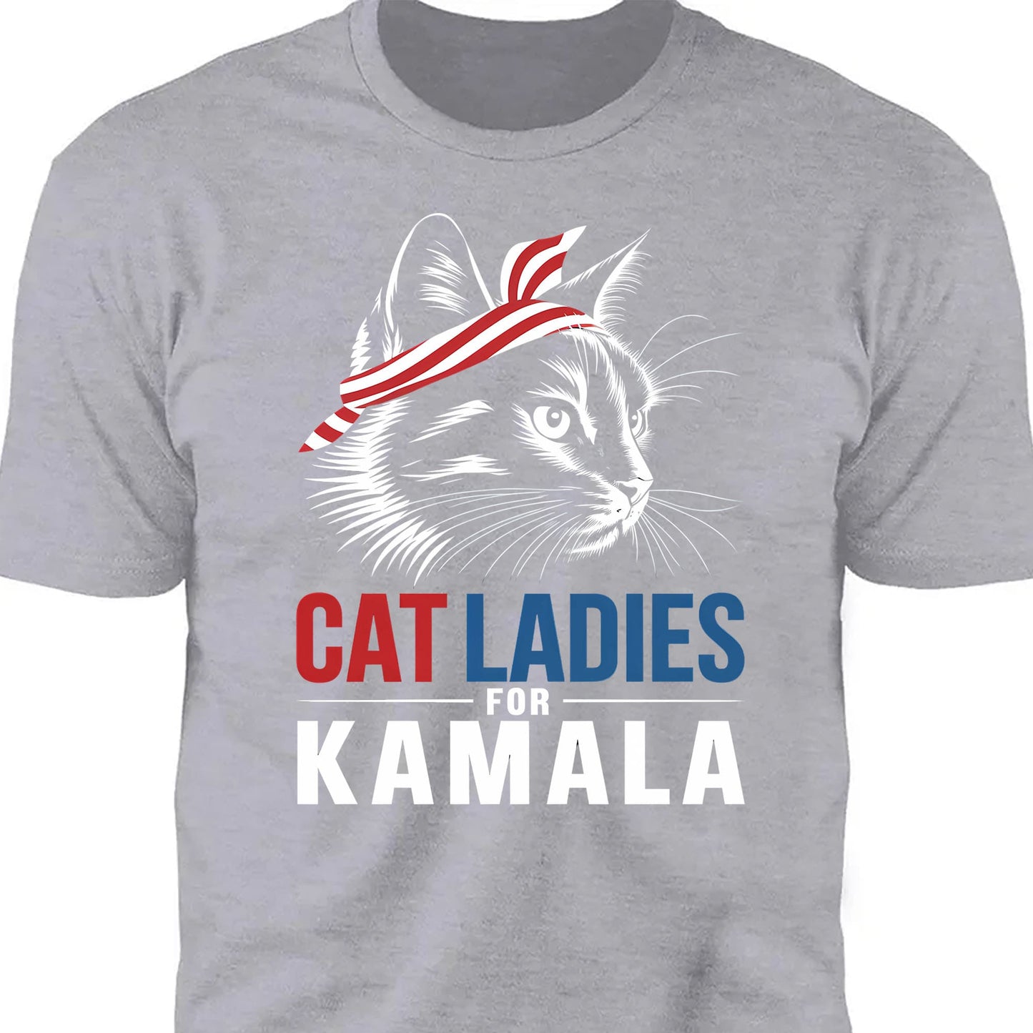 Cat Ladies For Kamala Shirt | Kamala Harris 2024 Shirt | Democrat Shirt Dark K1483 - KH2
