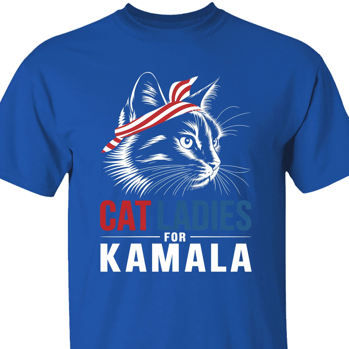 Cat Ladies For Kamala Shirt | Kamala Harris 2024 Shirt | Democrat Shirt Dark K1483 - KH2