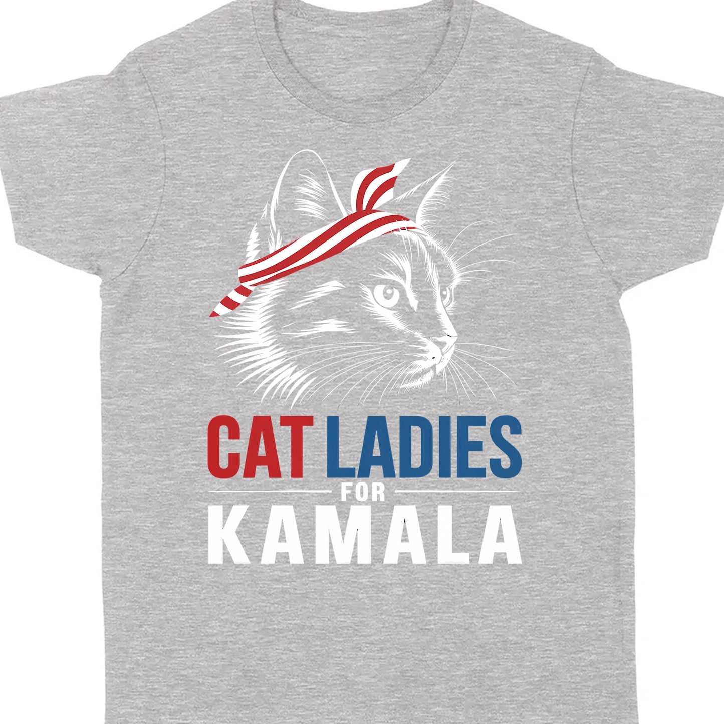 Cat Ladies For Kamala Shirt | Kamala Harris 2024 Shirt | Democrat Shirt Dark K1483 - KH2