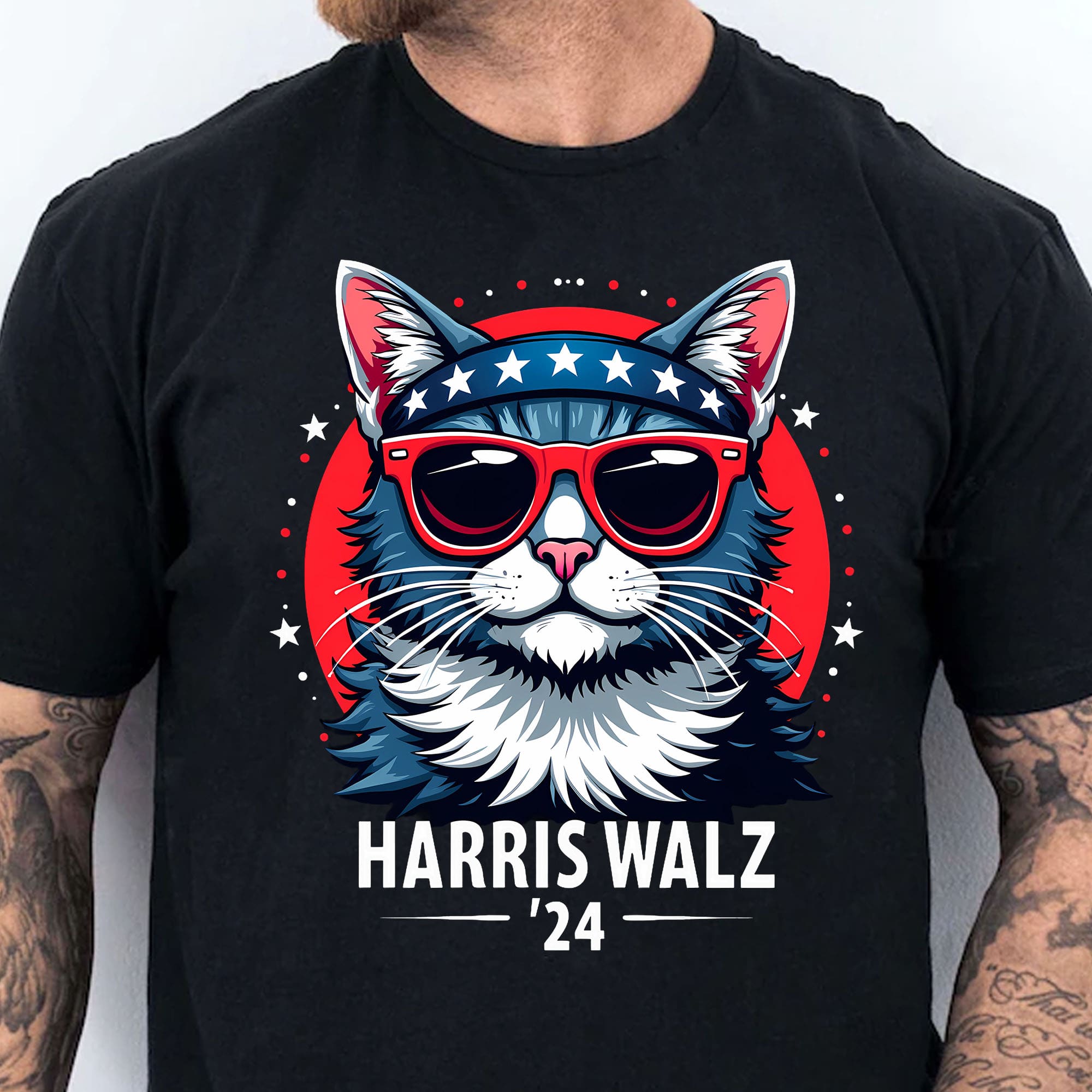 Harris Walz 2024 Shirt | Kamala Harris 2024 Shirt | Democrat Shirt Dark K1484 - KH2