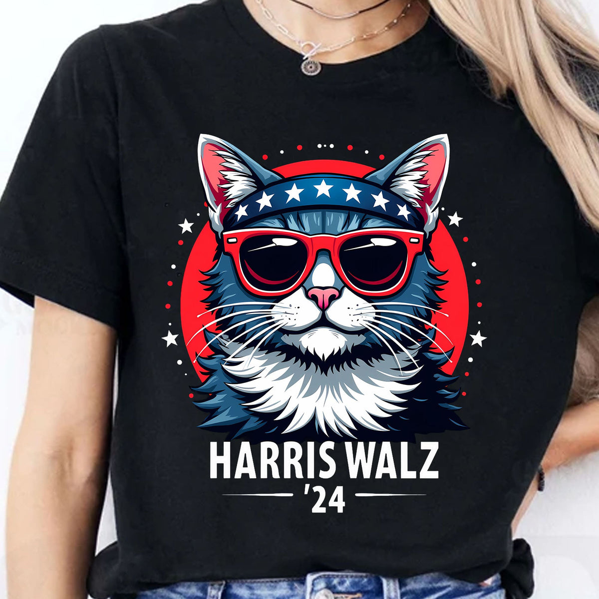Harris Walz 2024 Shirt | Kamala Harris 2024 Shirt | Democrat Shirt Dark K1484 - KH2